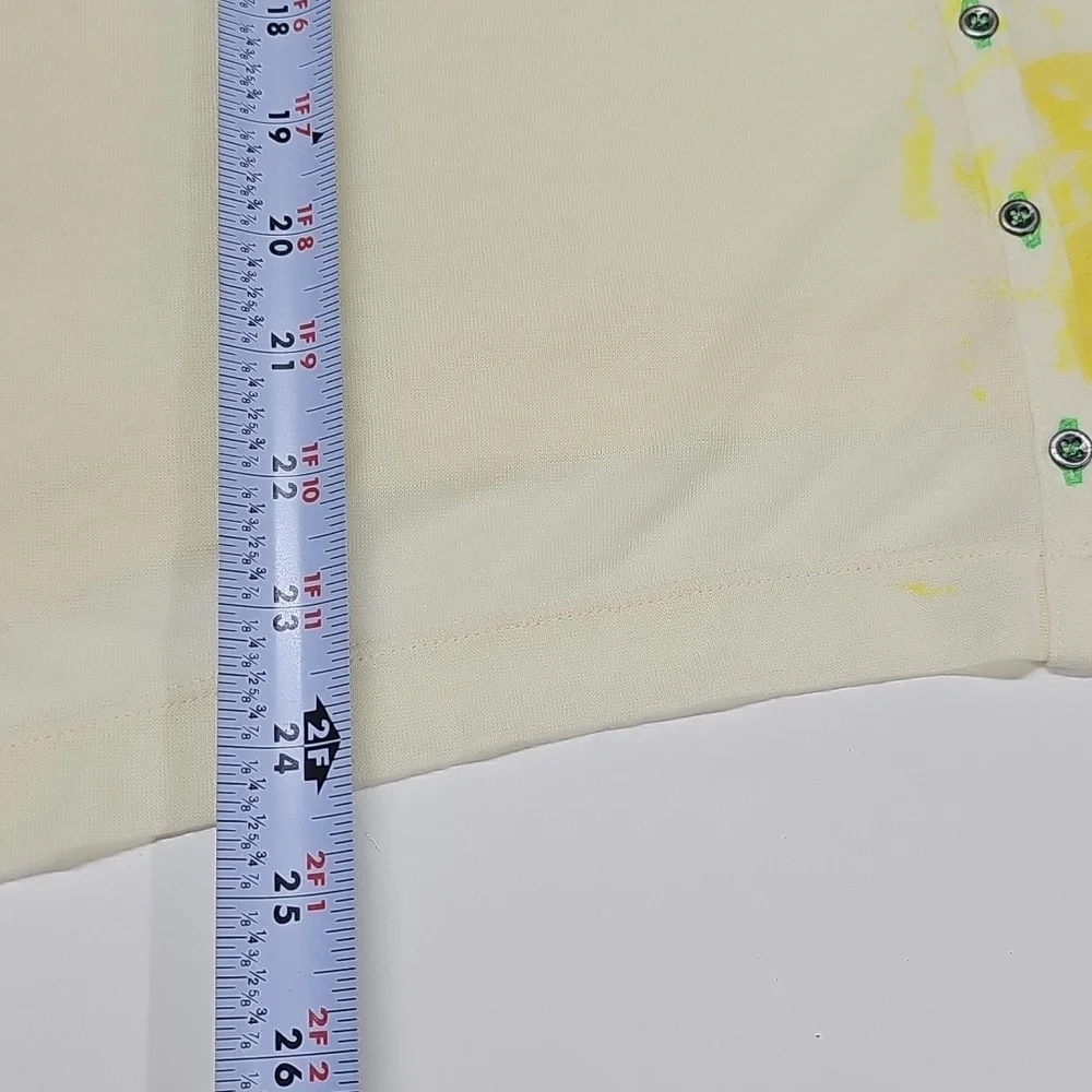 Vintage 2000's Free People Tank Top, Cream Yellow Floral, Size Medium NEW - Picture 9 of 10